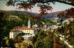 VINTAGE POSTCARD Laghet the Monastery And Road Of Turbie