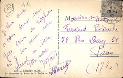 VINTAGE POSTCARD Laghet the Monastery And Road Of Turbie