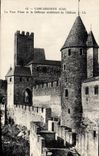 CPA Carcassonne La Tour Pinte Et La Defense Exterieure Du Chateau