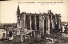 CPA Carcassonne Basilique Saint Nazaire