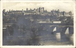 CPA Carcassonne La Cite Et Les Ponts