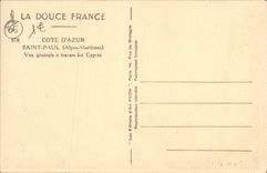 CPA Saint Paul Vue Generale A Travers les Cypres