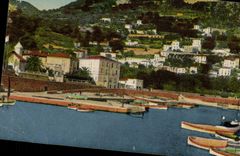 VINTAGE POSTCARD Beaulieu the port and villas