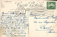 VINTAGE POSTCARD Beaulieu the port and villas