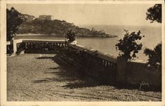 VINTAGE POSTCARD Beaulieu Flowered Terrace