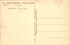 CPA Beaulieu Terrasse Fleurie