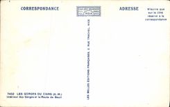 VINTAGE POSTCARD Falls Of Interior Cians Of the Falls and the road of Beuil