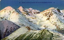 VINTAGE POSTCARD Peira Undermined the Circus Of the Summit Of the Devil In Winter