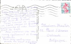 POSTAL MODERNA la dimensión Niza del folklore azul de la visión