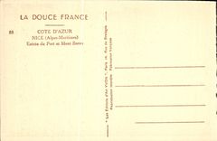 CPA Nice Entree Du Port Et Mont Boron