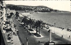 POSTAL de la VENDIMIA Niza el montaje del boro la caminata del inglés