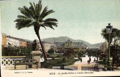 CPA Nice Le Jardin Public Et Casino Municipal