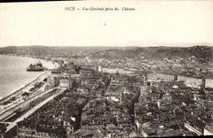 CPA Nice Vue Generale Prise Du Chateau