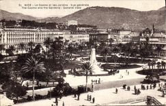 CPA Nice Le Casino Et Les Jardins Vue Generale