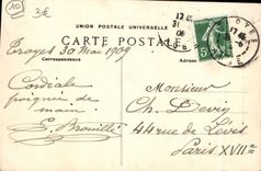 CPA Troyes La Cathedrale Grand Portail