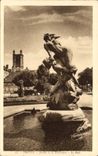 VINTAGE POSTCARD Troyes Garden Of the Prefecture
