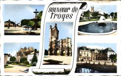 CPM Souvenir De Troyes