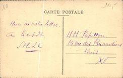 VINTAGE POSTCARD Troyes the New Public garden Of the Place Of the Prefecture