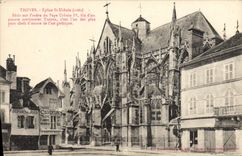 VINTAGE POSTCARD Troyes Church St Urbain