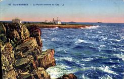 VINTAGE POSTCARD Cape Of antibes the Extreme Point Of the Cape