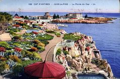 VINTAGE POSTCARD Cape D' Antibes Juan Pines the Point Of the Cape