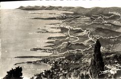 CPA De Menton A Cannes A Vol Doiseau