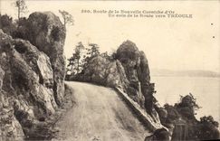 CPA Route De La Nouvelle Corniche D'Or Un coin de la route vers Theoule