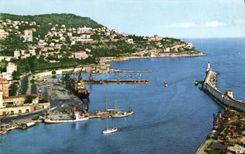 CPA La Cote D'Azur Nice Panorama sur le port et Mont Boran Boron