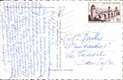 MODERN CARD Nice the Port And mail of Corsica