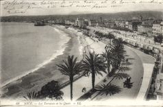 CPA Nice Les Terrasses Et Les Quais