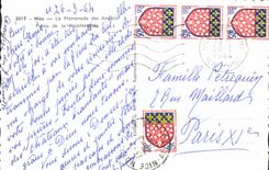 MODERN CARD Nice the Walk Of the English Palate Of the Mediterranean