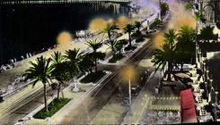 CPM Nice La promenade des anglais effet de nuit