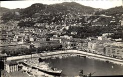 CPA Nice Vue generale du port Bateau