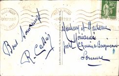 POSTAL de la VENDIMIA Niza el Quay de los Estados Unidos y del castillo