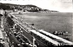 POSTAL MODERNA Niza la caminata del inglés y del montaje del boro