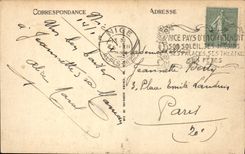 VINTAGE POSTCARD Nice the Gardens Which occurred De Verdun