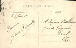 POSTAL Compiegne de la VENDIMIA el castillo Room De I' Imperatrice