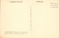 POSTAL Corcassonne de la VENDIMIA visto del ISCED el día De I' Embrasement