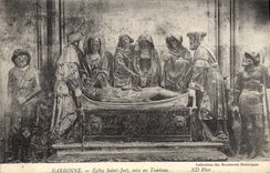 VINTAGE POSTCARD Norbonne Church Just Saint Put At the Tomb