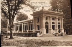Taladro de la POSTAL de la VENDIMIA del coche de Compiegne Militaria