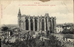 VINTAGE POSTCARD Aude ISCED Of Carcassonne Egtise St Nazaire