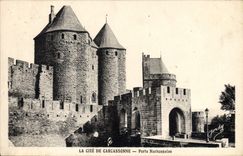 CPA La Cite De Carcasonne Porte Narbonnaise