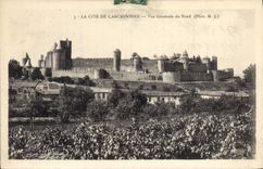 CPA La Cite De Carcasonne Vue Generale Du Nord