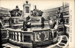 Castillo de la POSTAL de la VENDIMIA del mausoleo de Chantilly de príncipe de Conde de Enrique II