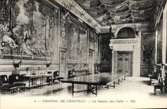 CPA Chateau De Chantilly La Galerie Des Cerfs