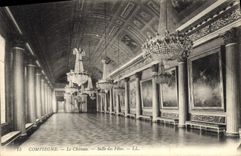 POSTAL Compiegne de la VENDIMIA el pasillo de la aldea del castillo