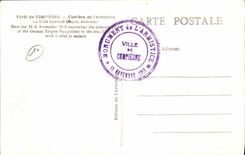 CPA Foret De Compiegne Clairiere De I'Armistice La dalle centrale Militaria