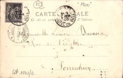 VINTAGE POSTCARD Bankruptcy court Law courts Paris