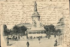 CPA Paris Place De La Republique