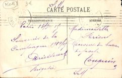 CPA Paris La Seine Prise Du Trocadero